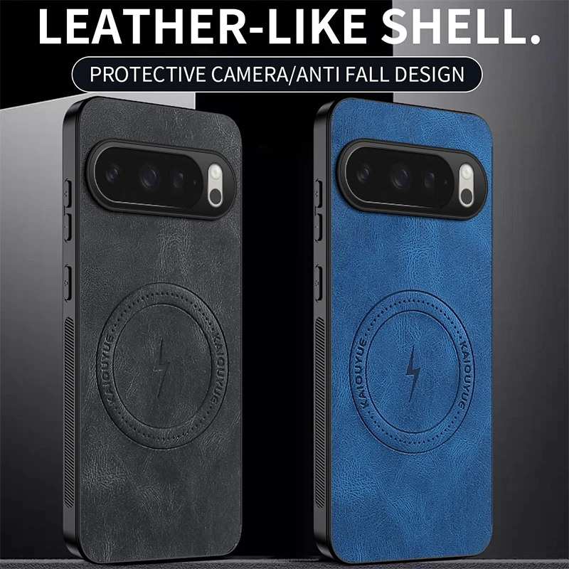 Premium Skin-friendly Leather Case with Magnetic Charging and Full-Protection