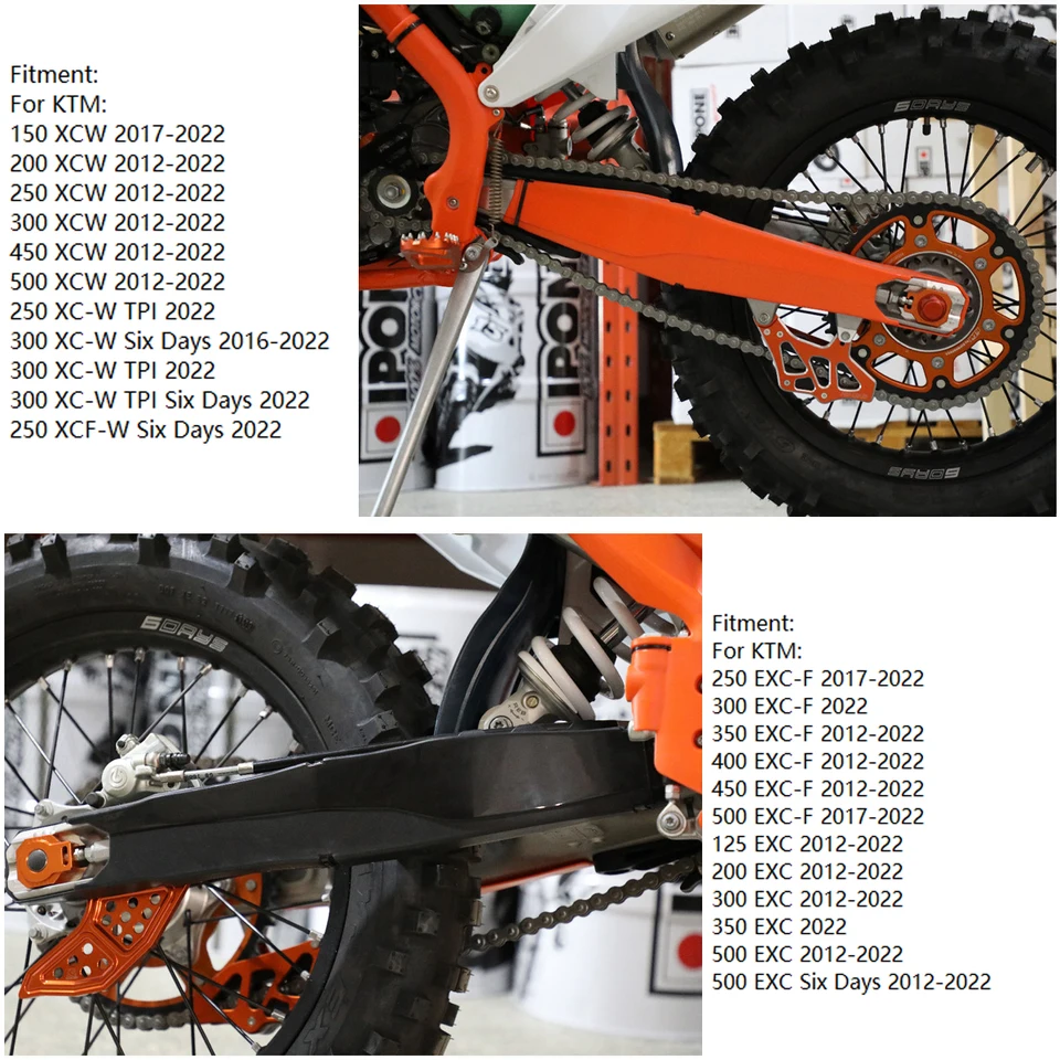 Protection De Bras Oscillant Pour KTM EXC/EXC-F/XCW/XCW-F (200-500cc) 2012-2020 – Coque Rigide En PA/ABS
