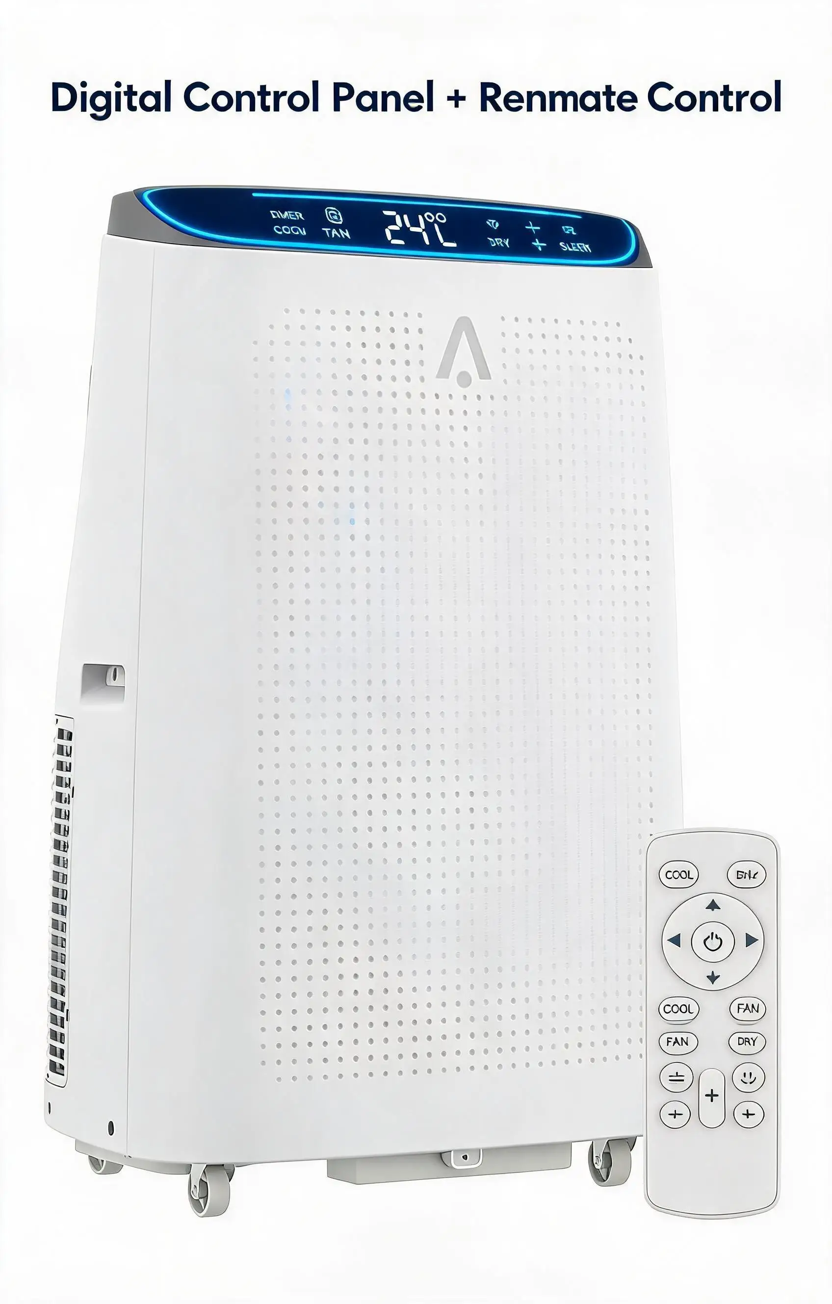 14000 BTU 3 In 1 Portable Air Conditioner With Fan And Dehumidifier Quiet Energy Efficient LED Display Remote 24H Timer Window Kit Cools Rooms Up To 750 Sq Ft 2
