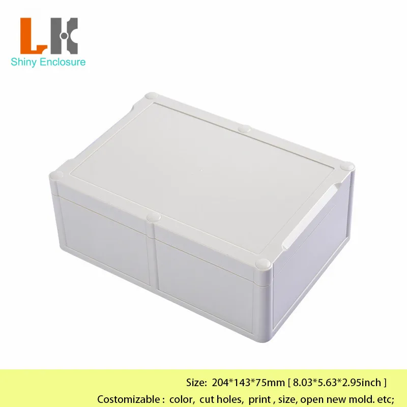 

204x143x75mm Waterproof Plastic Enclosure Electrical Junction Box Outdoor Sealed Switch Power Case Distribution Boxes