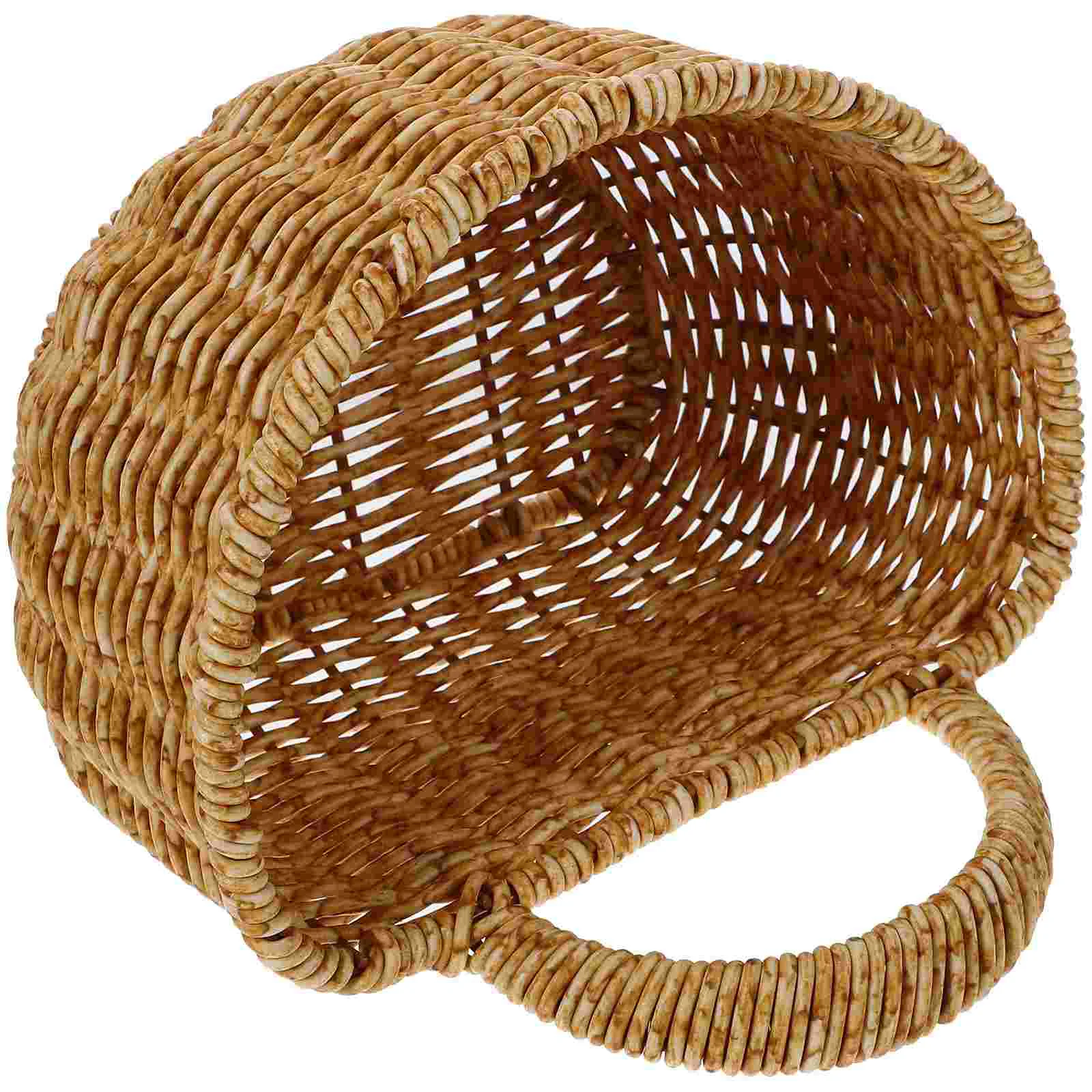 

Hanging Storage Baskets Woven Basket Wall Mount Basket Handle Fruit Vegetable Baskets Pantry Wicker Baskets Kitchen Basket