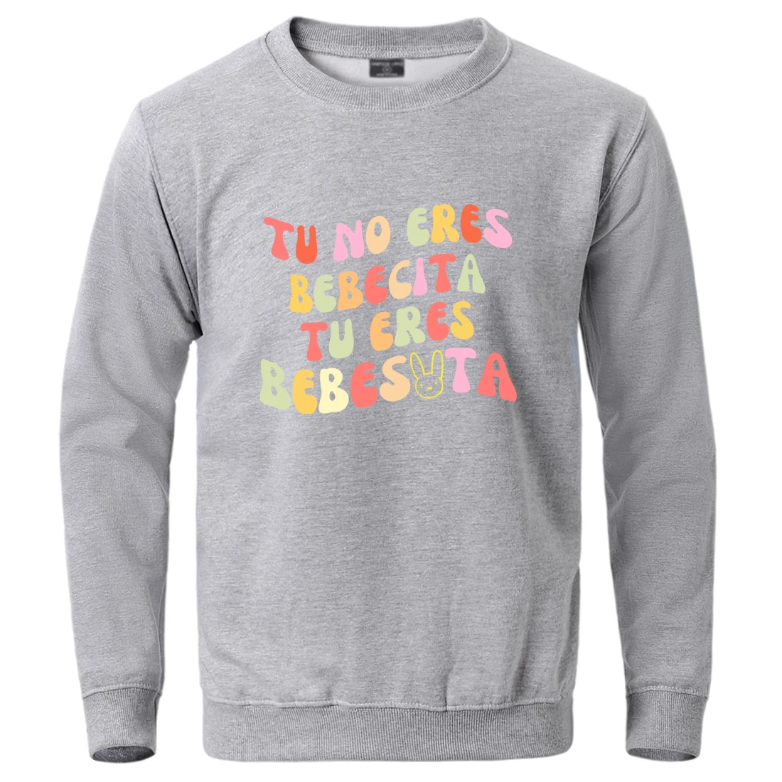 

Tu No Eres Bebecita Tu Eres Bebesvta Letter Women Sweatwear Basic Loose Sportswear Comfortable Simple Pullover Casualfemale Top