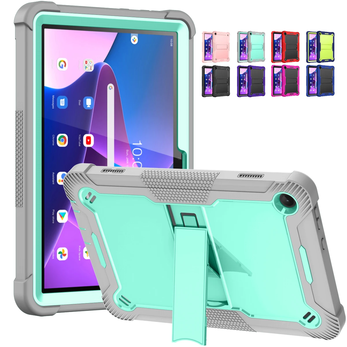 Custodia Per Armatura Resistente Per Amazon Fire Hd 8 2022 8.0 Pollici Pc + Tpu Custodia Antiurto Sicura Per Bambini Per Fire Hd 8 2022 8.0 Pollici