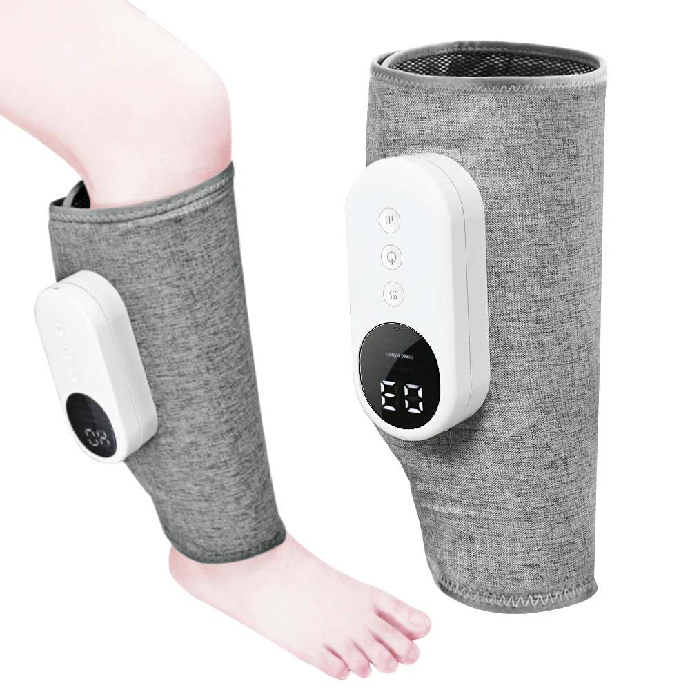 

Leg Massager Calf Air Compression Massager with Heat Cordless Leg Massager for Circulation and Pain Relief 3 Intensities