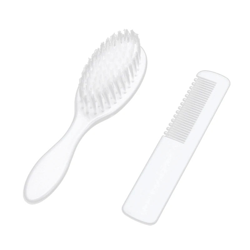 Baby Hair Comb Hair Brush Comb Newborn Cradle Caps Brush Soft Hair Brush Hair Comb Set Travel Styling Comb for Baby Toddler Bathing Head Massage