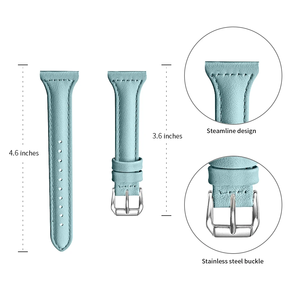 Premium Leather Replacement Bracelet Band