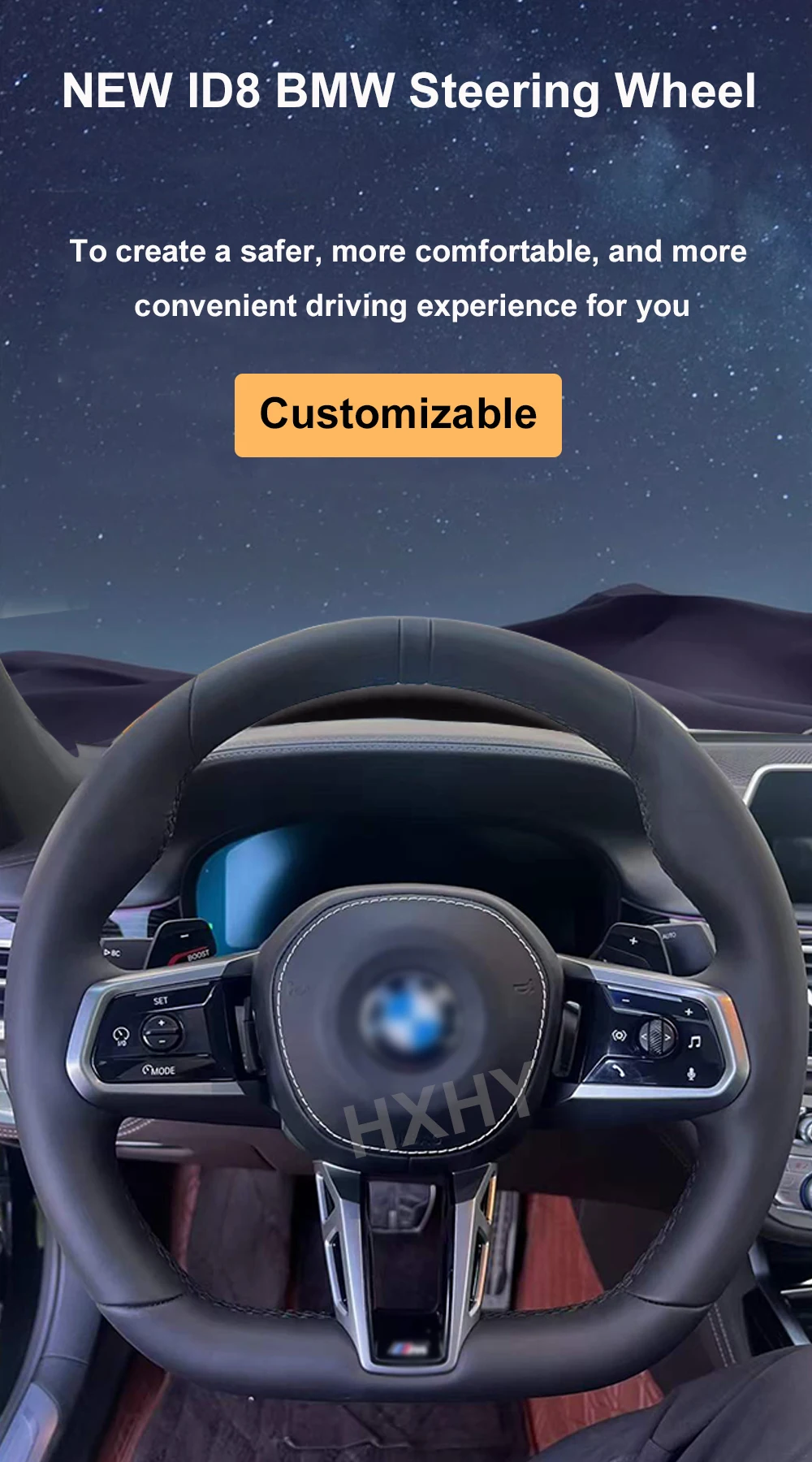 Upgrade ID8 Leather Carbon Fibre M Sport for BMW F10 F30 F20 F01 F07 F22 F32 F82
