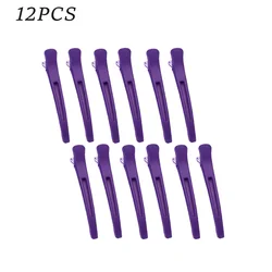 Professional Styling Hair Clips - Anti - Slip Hairdressing Accessories (12/24 Pack) (Purple 12pcs)