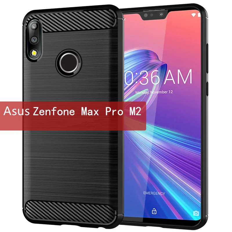 Matte Silicone Shockproof Carbon Fiber Soft Back Cover - Anti-Knock Protection Case