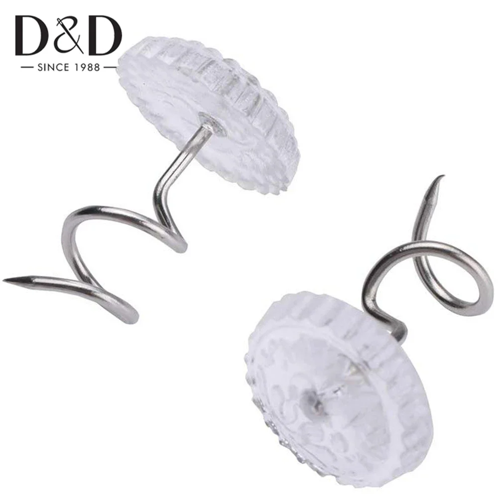 Edelstahl transparente Spirale Nagel Bett Rock Sofa bezug Anti-Rutsch-Anker Pin Twist Nagel DIY Home Craft Tools – Detail 4
