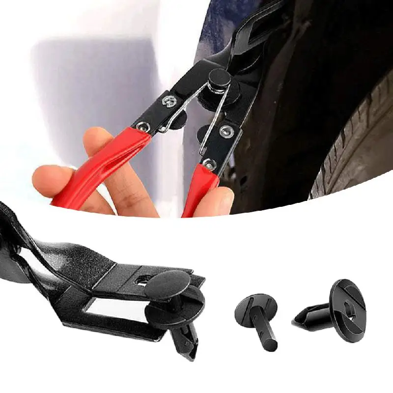 Car Trim Clip Removal Pliers Headlight Repair Door Panel Retainer Clip Remover Dashboard Panel Upholstery Remover Repair Tool