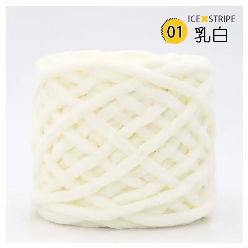 100G Soft Coarse Cotton Yarn for DIY Knitting and Crochet Ice Yarn Thick Single Strand Cotton Yarn for Knitting Yarn Wholesale