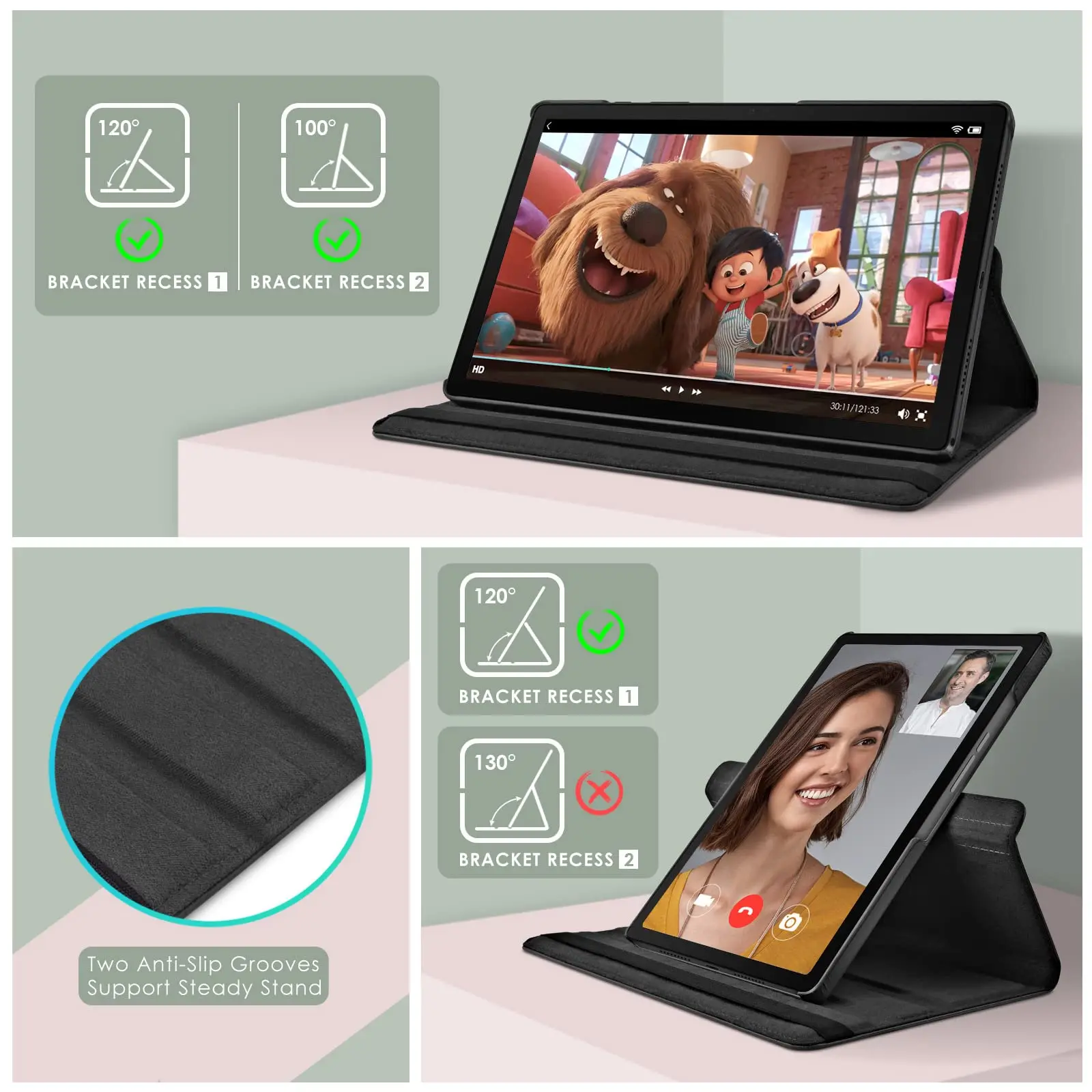 360 Suporte Rotativo, Sleep and Wake Função Capa, M11, 11 