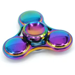 Rainbow Metallic UFO Fidget Spinner - Stress - Relief Toy (1pcs Colorful)