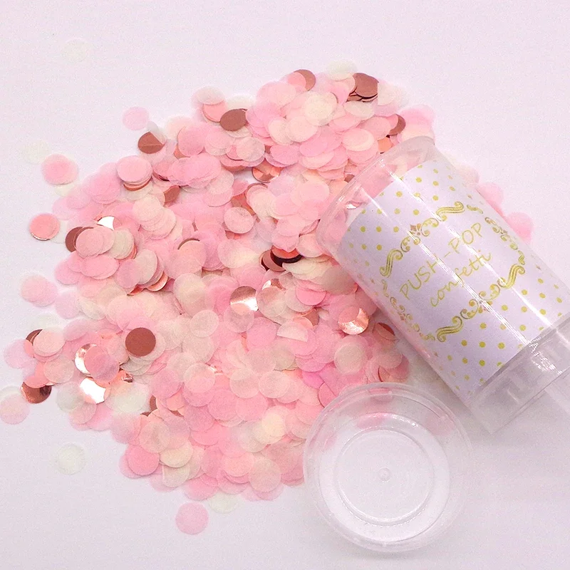 Rich colors Push Pop Confetti Poppers Cannons for Baby Shower Event Party Supplies Wedding Birthday Party Decoration