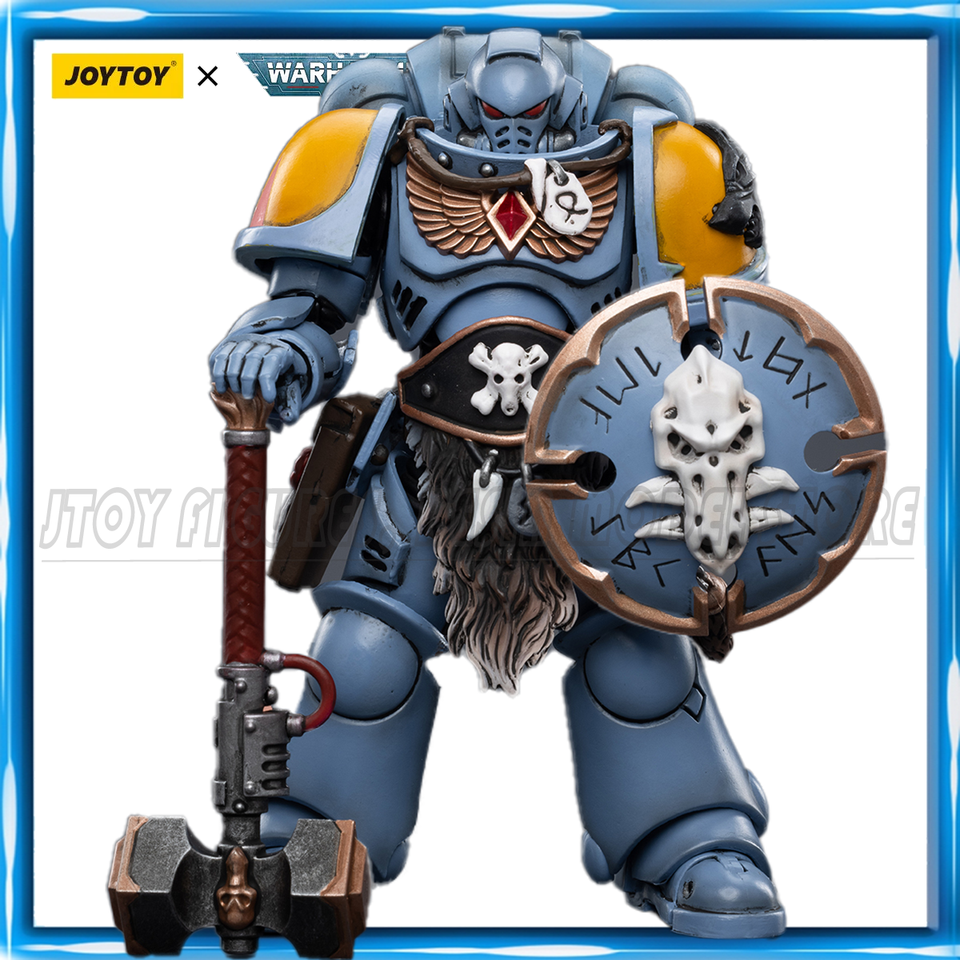 [IN STOCK] JOYTOY 1/18 Action Figure Warhammer 40K Space Wolves Claw Pack Sigyrr Stoneshield Anime figures Toys Collection Model