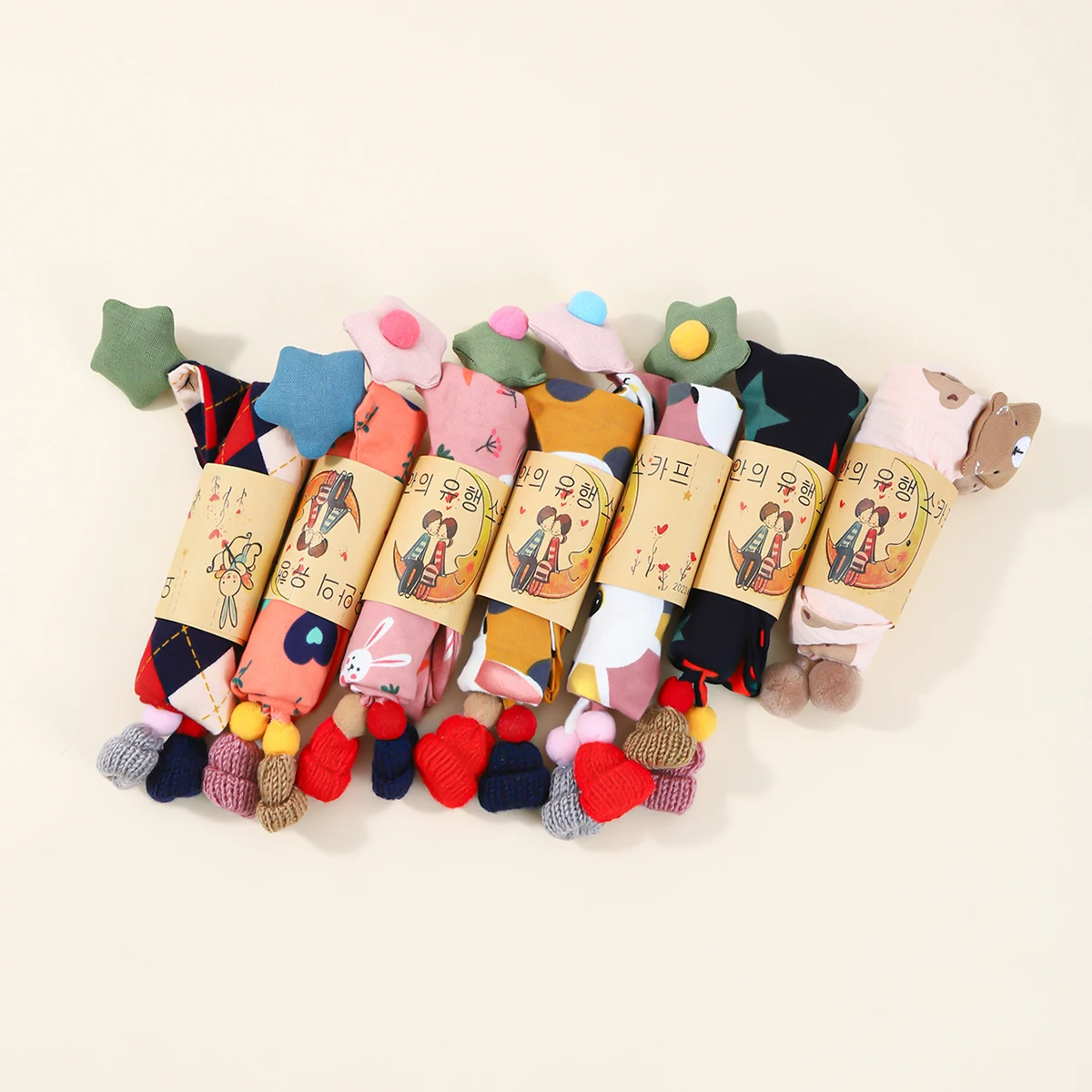 Winter Children's Triangle Scarf Double Layer Bear Scarf Baby Soft Cotton Lining Scarf Kids Autumn Collar for Boys Neckerchief 5