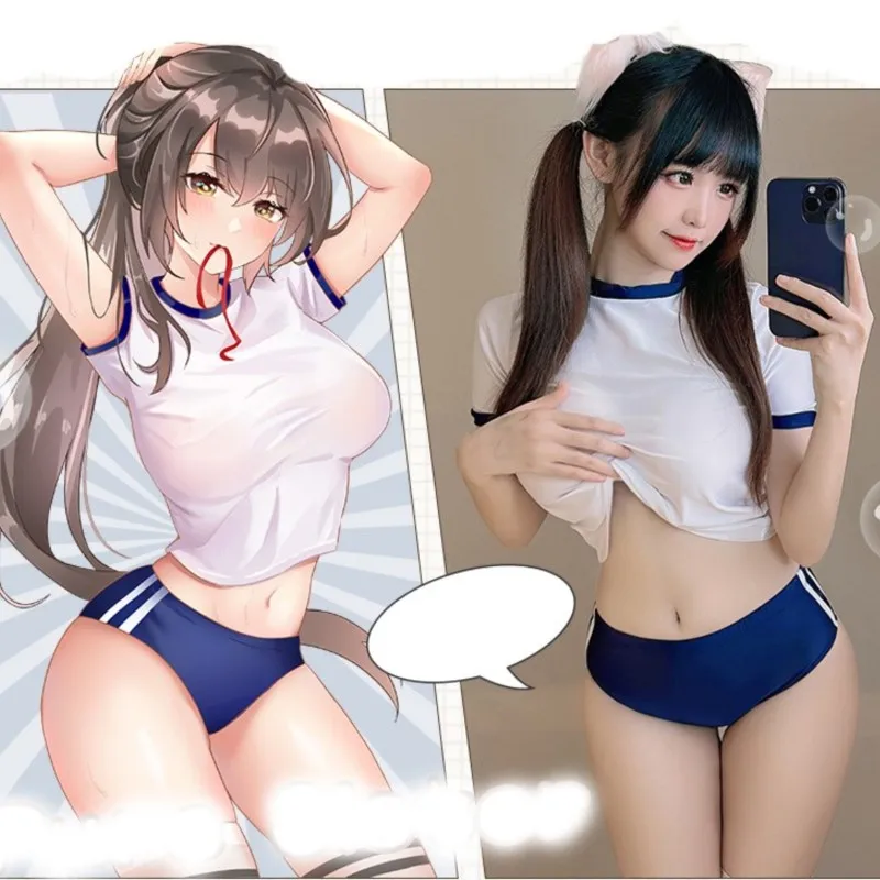 sexual lingerie woman Underwear girl Tight and ultra short two-piece school uniform Erotic Costumes Cosplay Uniform Sex Lingerie for women lingerie women lingerie set women cosplay costume