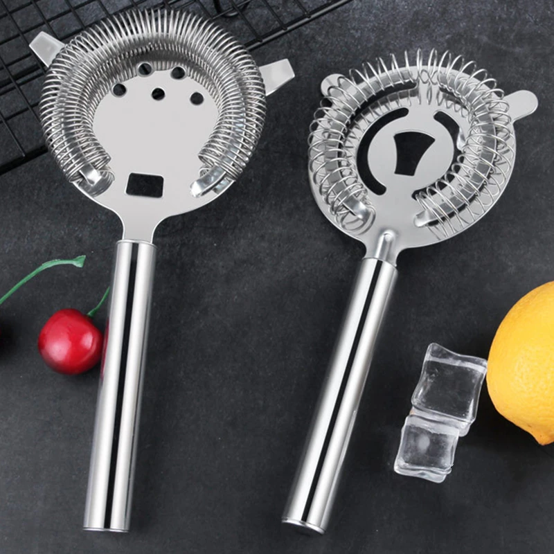 Stainless Steel Bar Strainer Cocktail Shaker Ice Strainer Wire Mixed