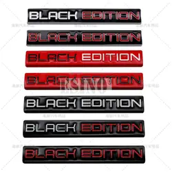 Car Styling 3D Black Edition Decorative Metal Adhesive Emblem Rear Trunk Badge Fender Sticker Body Decal Car Accessories