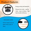 Hot Sandwich Maker, Double Sided Sandwich Roll Sealed Grill Pan, Non-Stick Hot Dog Toaster - Portable with Removable Handle 4