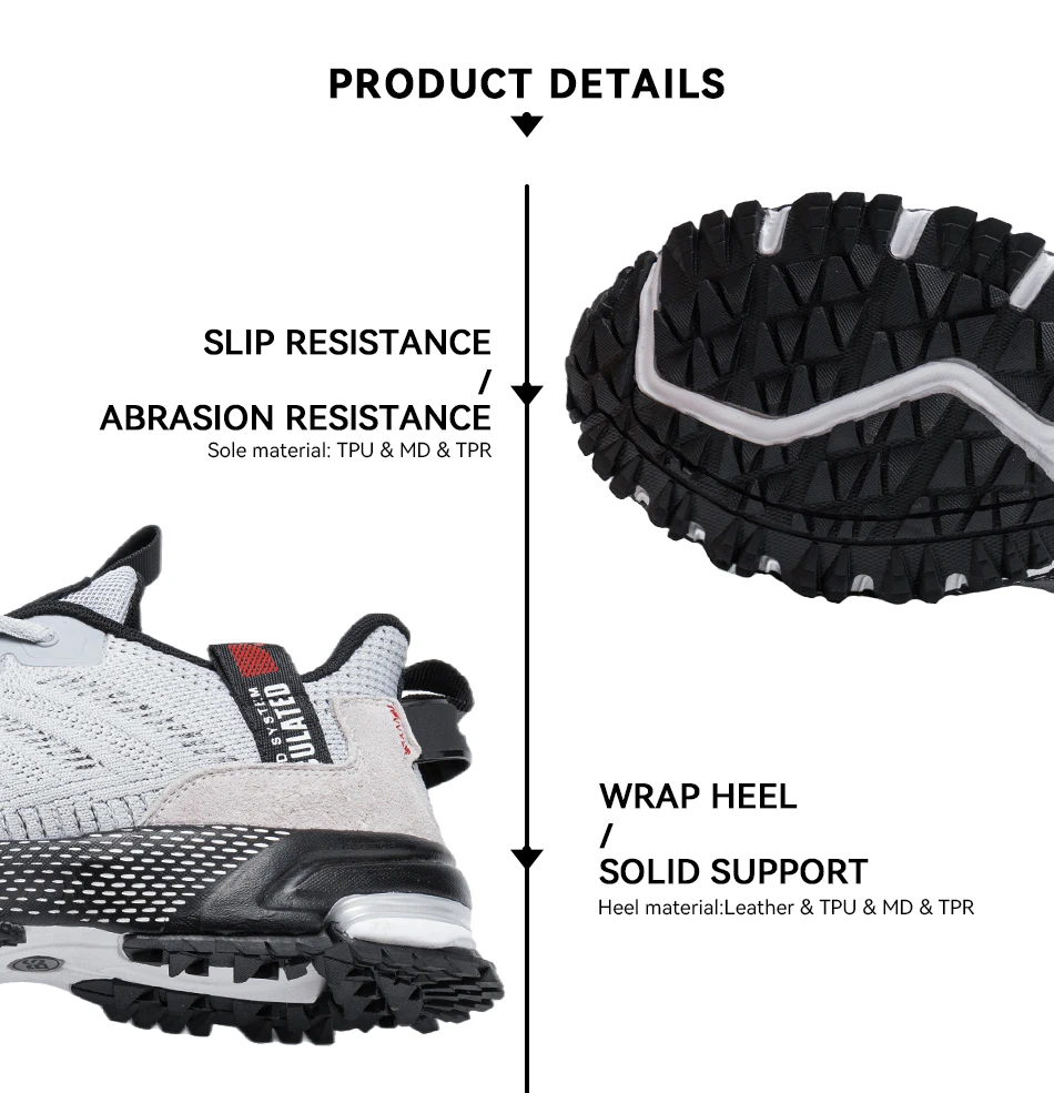 Description Picture 4 of itemBaasploa Men Running Shoes Lightweight Sneakers Designer Sneaker Male Breathable Tennis Shoe Non Slip New Sport Shoes