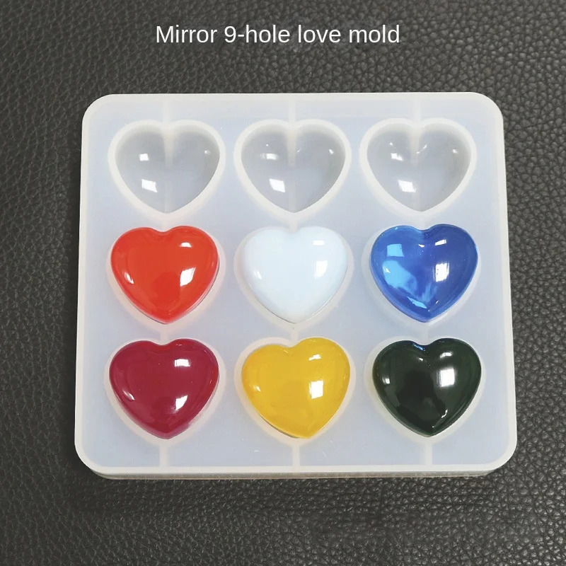 1pc Mini Heart-shaped Silicone Dropping Glue Mold