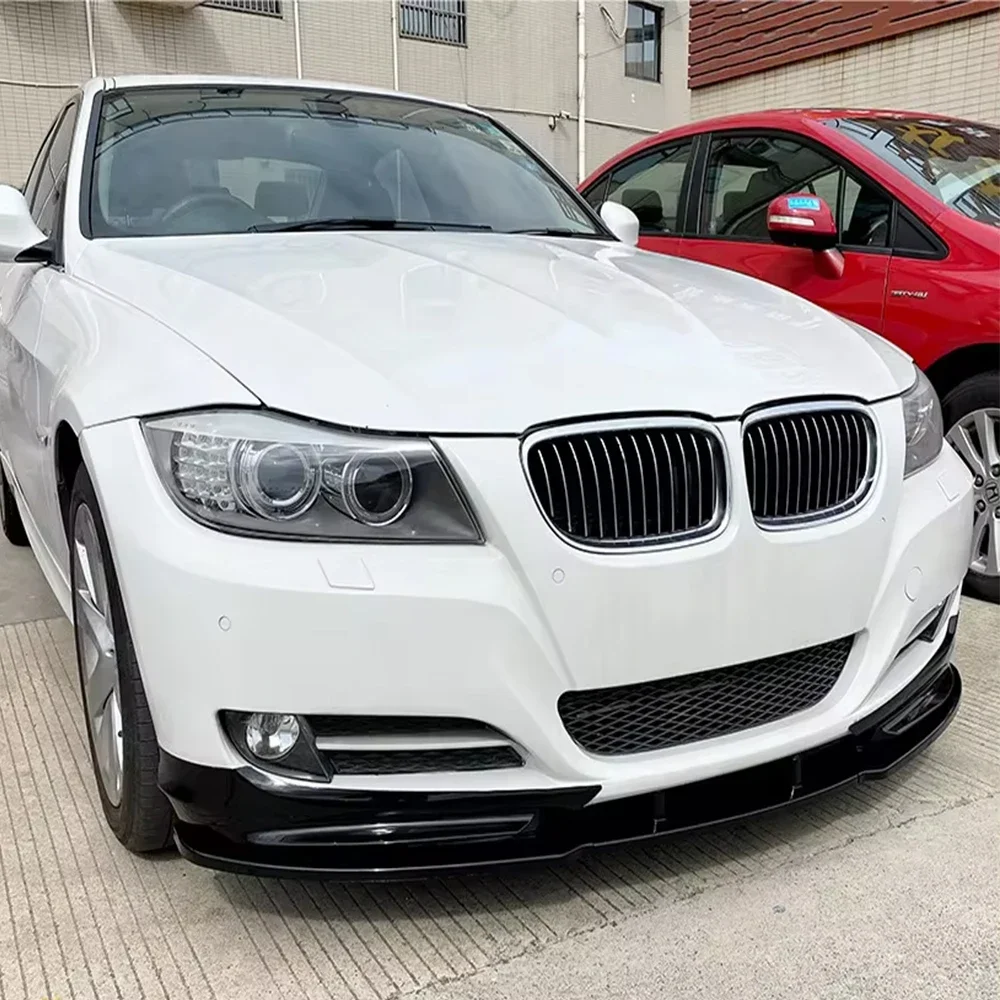BMW 3 시리즈 E90 E91 LCI 320i 2009-2012 자동차 앞 범퍼 립 부품 스플리터 앞 블레이드 바디 키트 가드 커버 액세서리