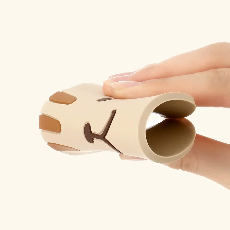 5pcs Cat Cute Cup Cushion Reusable Silicone Tea Cup Insulation Cushion PVC Anti Slip And Anti Scald Bowl Cushion