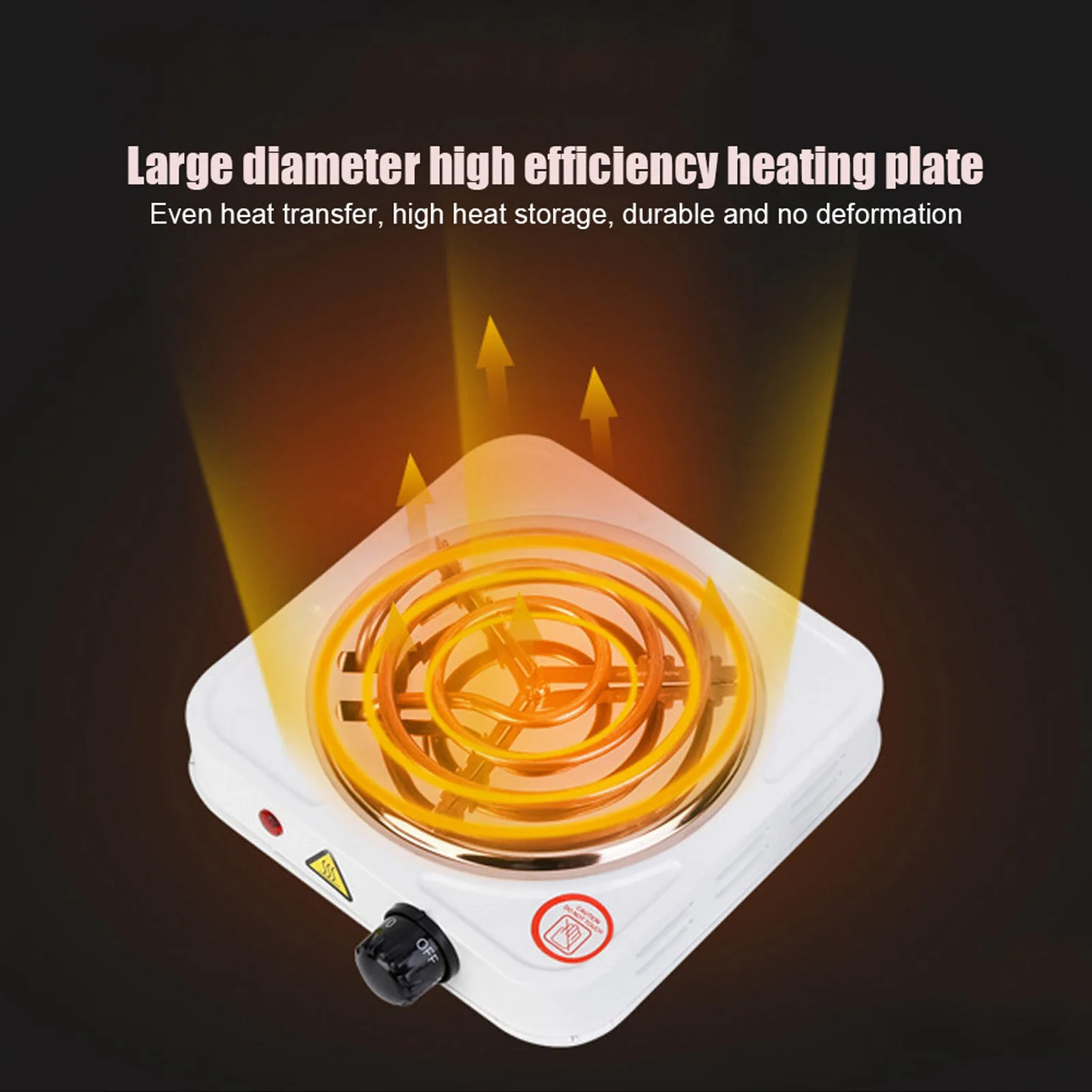 110V 1000W Single Tube Electric Stove Stainless Steel Home Electric Stove US Plug Portable Heater Kitchen Supply electric stove