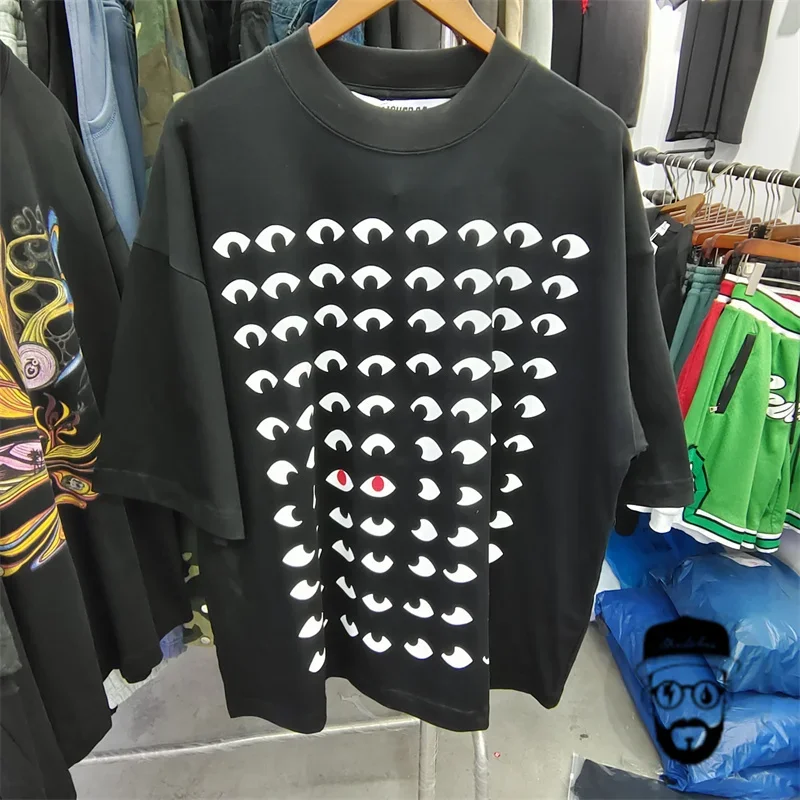 

Free shipping black cotton House of errors men and women's street clothing oversized T-shirt