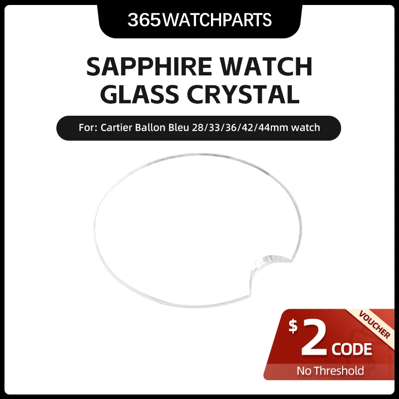 Orologi In Cristallo Zaffiro Vetro A Specchio Per Cartier Ballon Bleu 28/33/36/42/44Mm Di Diametro Parti Di Orologi Automatiche