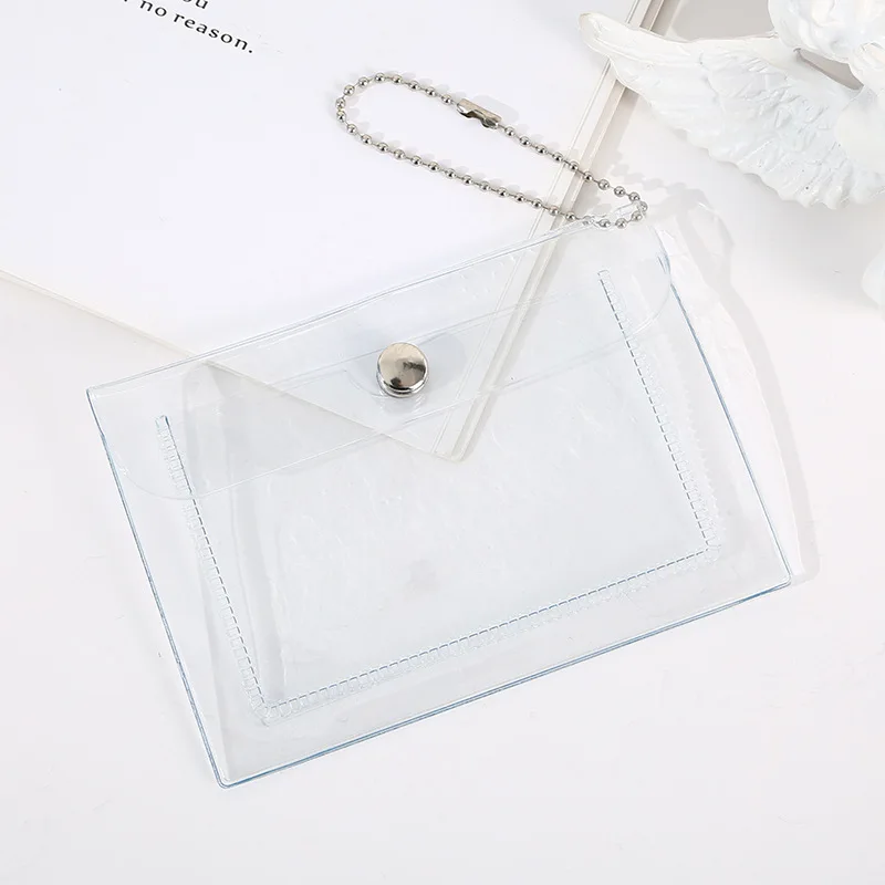 Women's Credit Card Holder Wallet Fashion Transparent Waterproof Pvc Business Card Purse Men Id Card Wallet Girl Coin Purse Bag