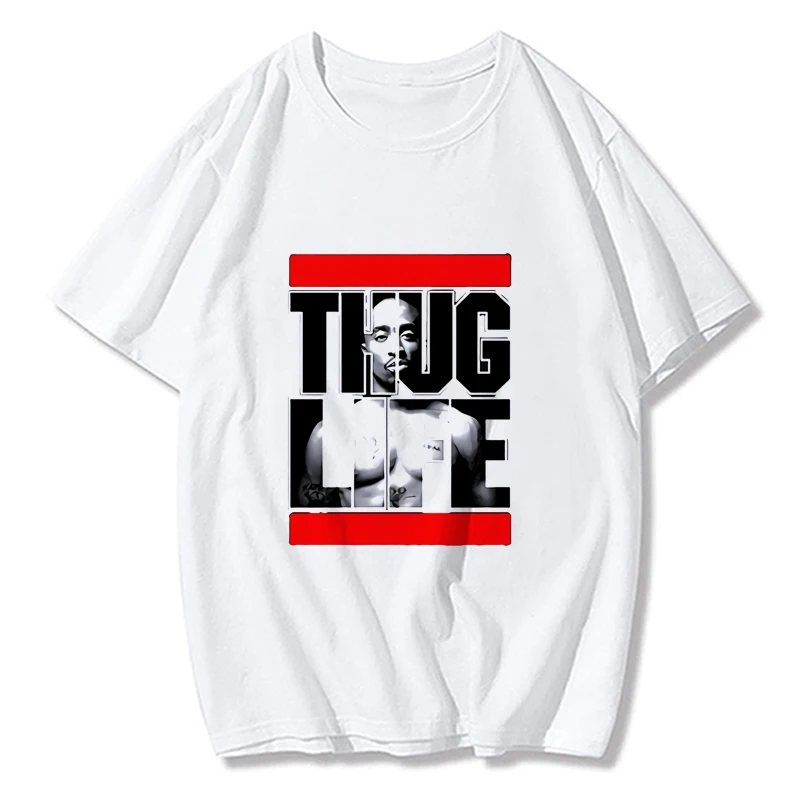 CCEE 2Pac T-Shirt Rappeur Étoile Tupac Impression Streetwear Hommes Femmes Décontracté Col Rond T-Shirt Rap Chanteur Hip Hop Musique T-Shirt Hauts Vêtements 