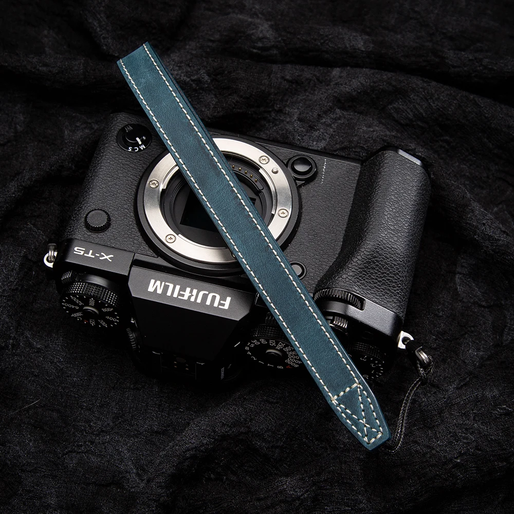 Premium Leather Camera Strap with Quick Release for DSLR & Mirrorless Cameras