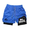Print 2 in 1 Running Shorts for Men Gym Workout Compression Shorts with Phone Pocket Towel Loop Summer Sport Athletic Activewear 4