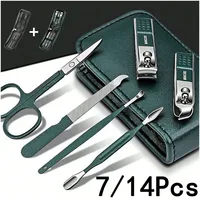 Nail Scissors Set Household High End Mens And Womens Special Nail Clippers Manicure Beauty Tools 7/14Piece Portable Household ﻿