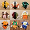 Baby Summer Short Sleeved Cotton Anime Jumpsuit Boys Girls Role Playing Costumes Baby Short Sleeves Bodysuits Children Rompers
