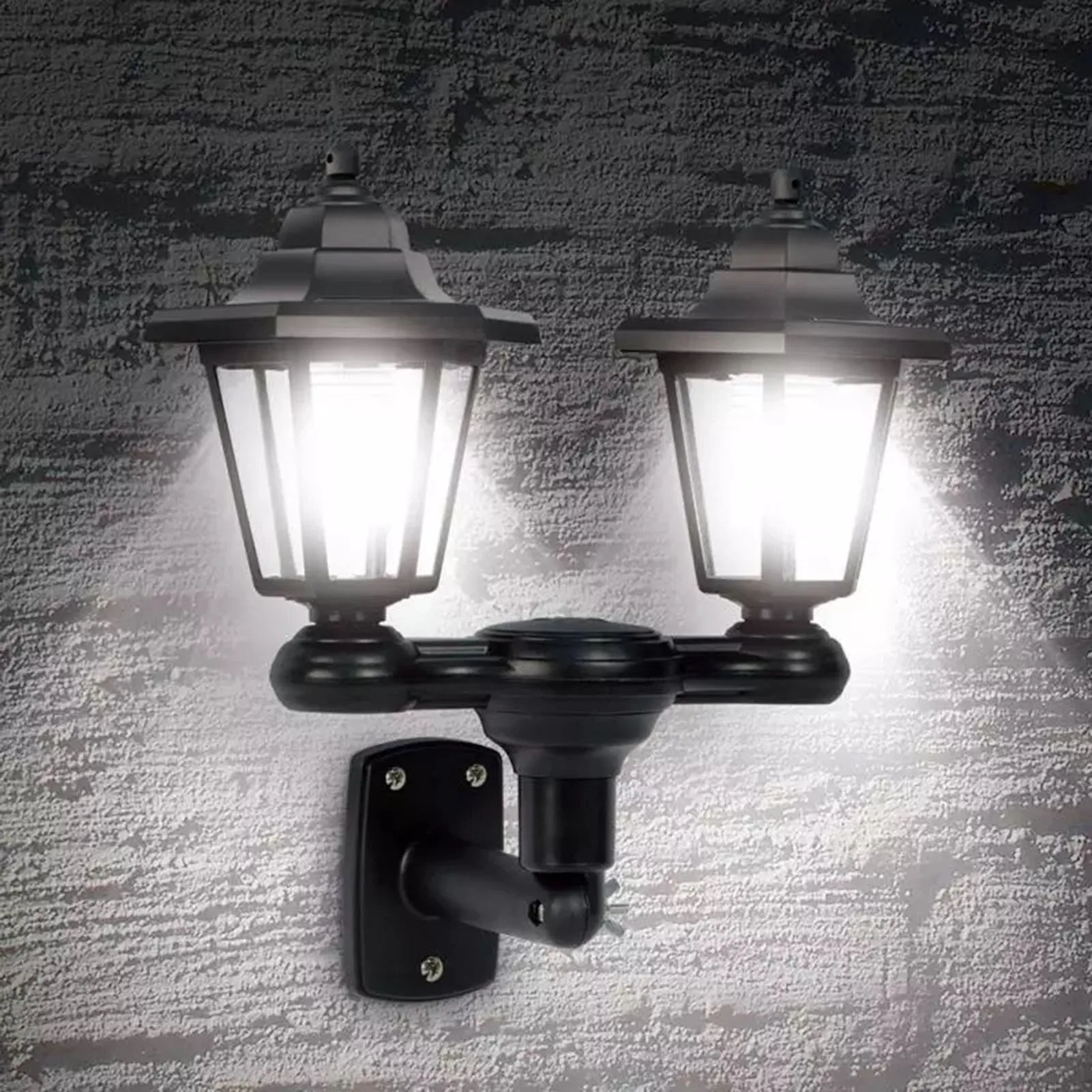 

Double Head Solar Garden Landscape Light Automatic Lighting Lawn Lamp For Courtyards Parks