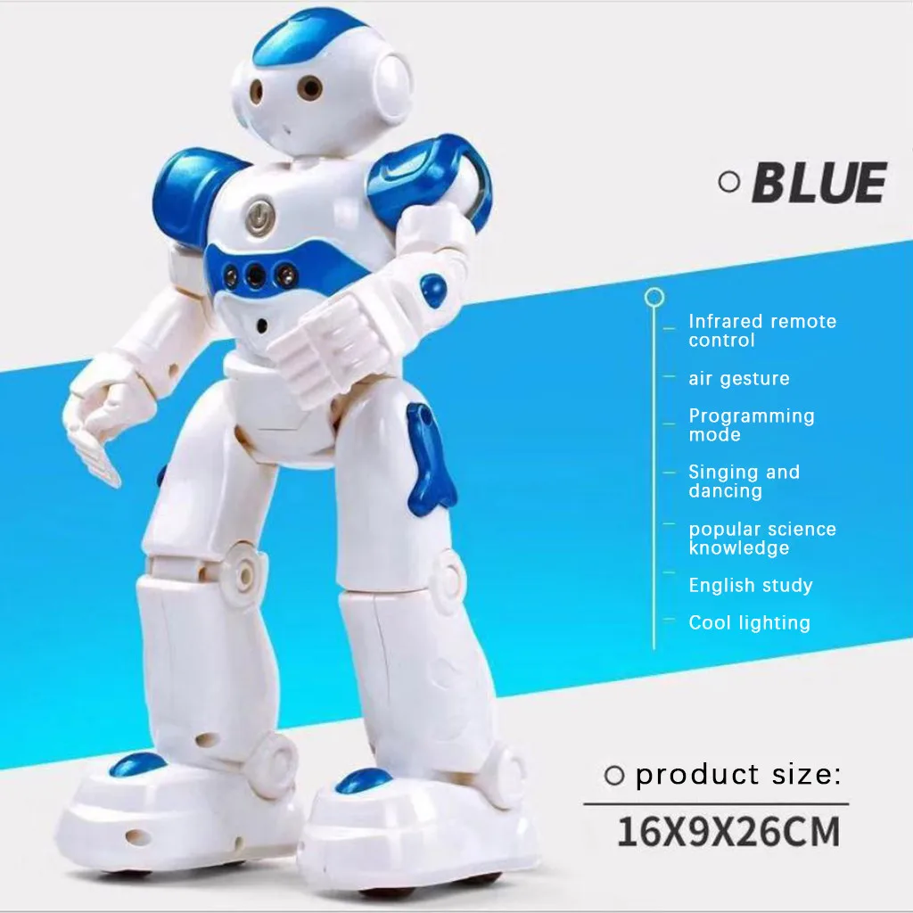 SGILE RC Robot Toy, Programmable Intelligent , Blue – sgile