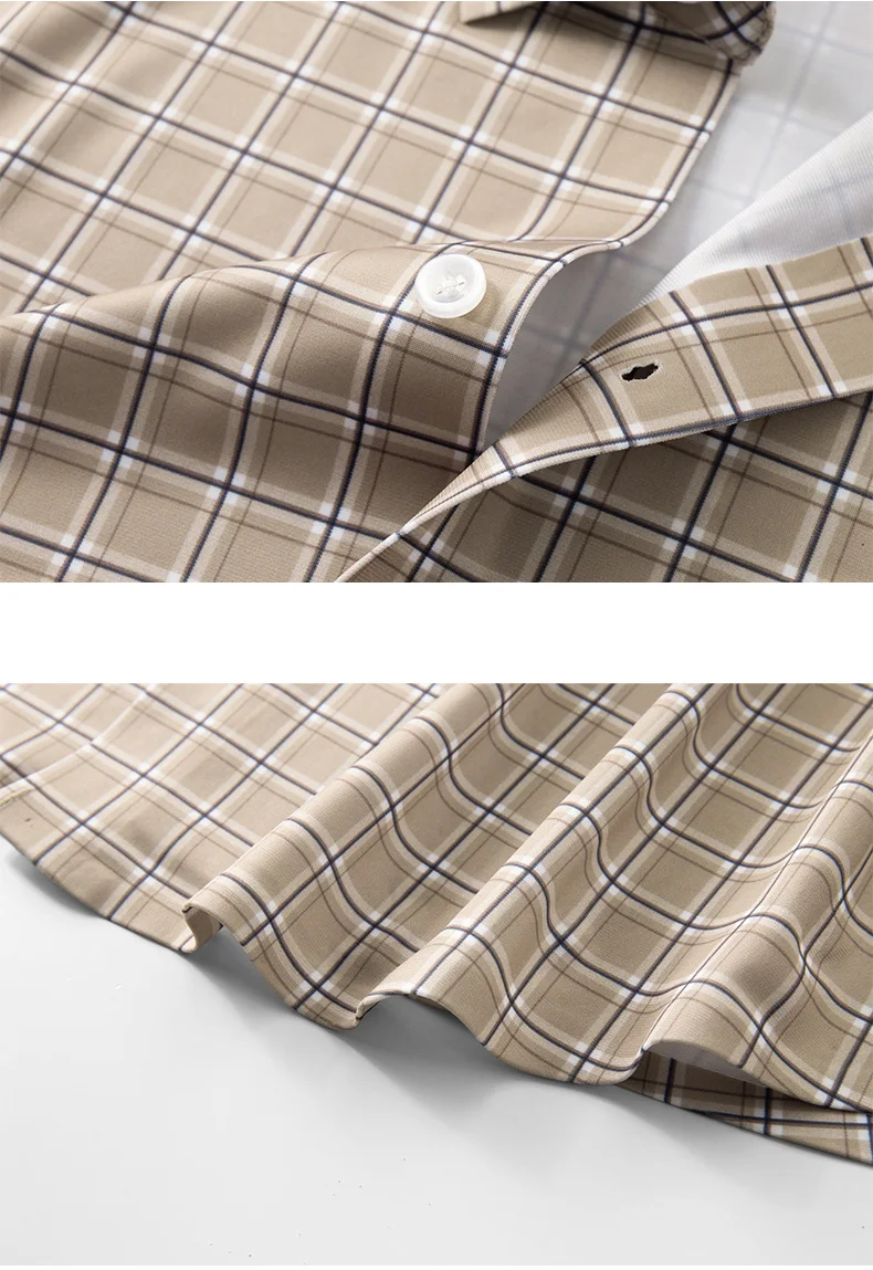 Summer Men's Plus Size Plaid Short-sleeved Shirt 10XL 12XL