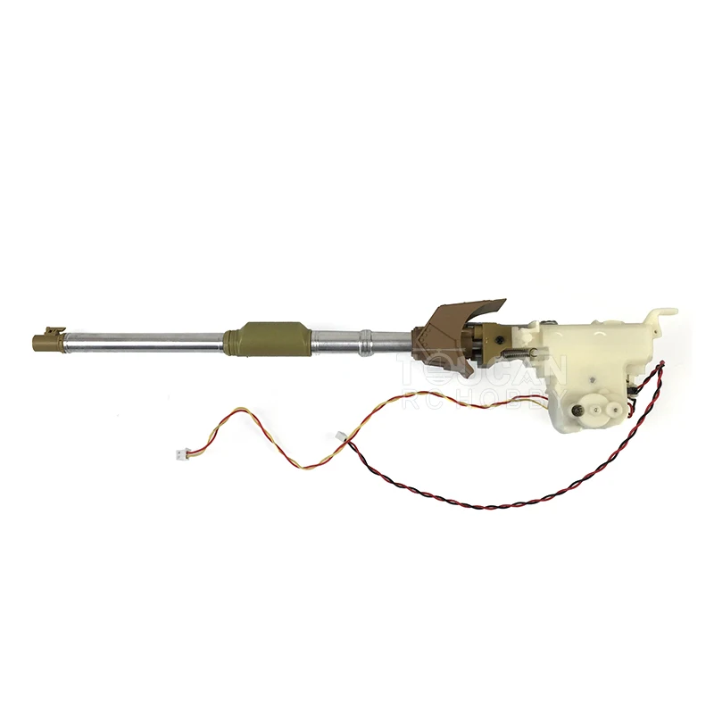 Canon métal recul BB pour char Henglong 1/16 Abrams M1A2 3918, angle latéral montrant le mécanisme