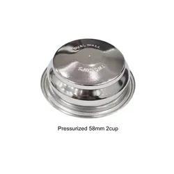 Premium 58mm Bottomless Portafilter with Spout - 58MM E61 Group head (Pressurized 2cup)