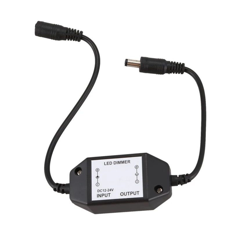 LED 조광기 컨트롤러, 밝기 조정, 쉬운 색상, 선명하고 검은색, 2X, 12V, 24V, 6A
