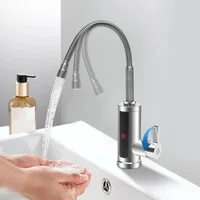 Robinet LCD électrique instantané 3000W Robinet instantané 360 °   Chauffage rapide, alimentation en eau chaude/froide pour salle de bain et cuisine 2