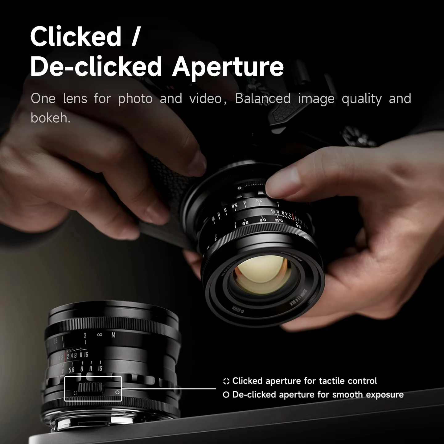 브라이트인 스타 35mm F1.4 풀프레임 대구경 수동 초점 프라임 고정 렌즈 니콘 Z E 캐논 RF 후지 X 마운트 카메라용