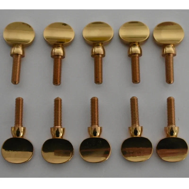 Gold Copper Clarinet Saxophone Screws, Neck Tightening Screws, Soprano, Alto, Tenor, Woodwind Instrument Parts Pack of 10