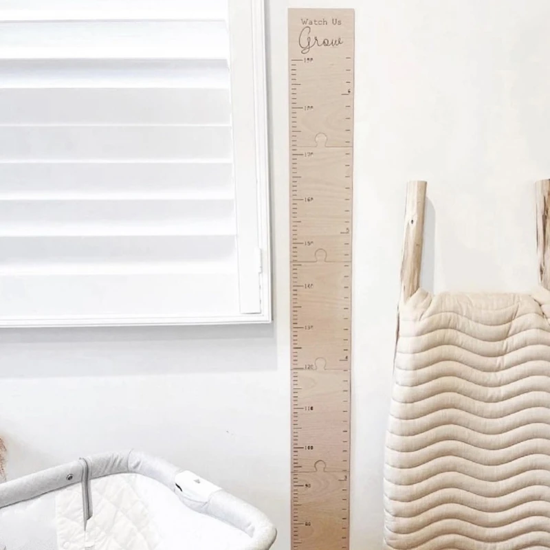 Q1QC 1Set Kids Height Growth Chart Ruler Children Height Bedroom Dormitory Household