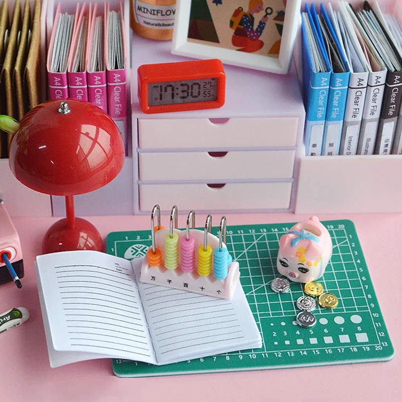 1:12 Dollhouse Miniature Piggy Bank Saving Pot Set Dollhouse Furniture Decoration Accessories Micro Scene Construction Props 4