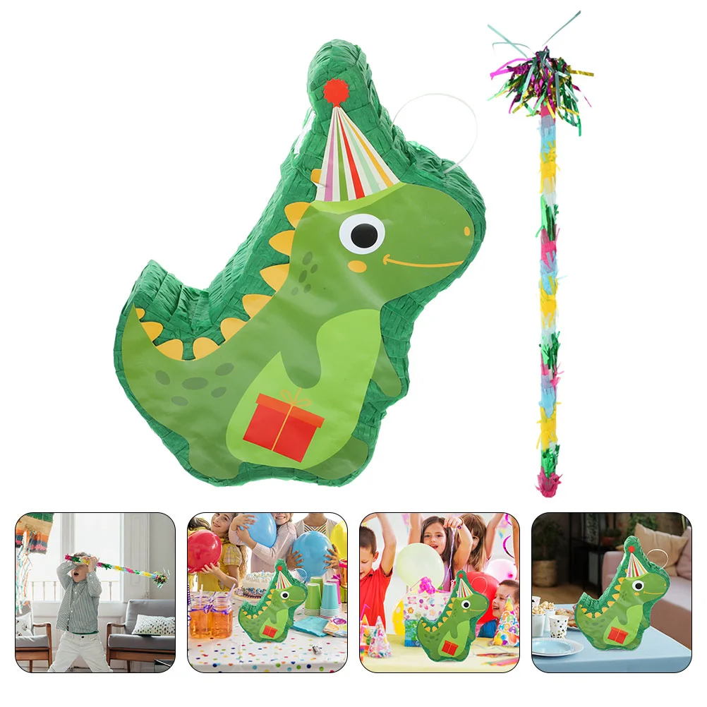 

1 Set Cute Paper Dinosaur Pinata for Birthday Party Decoration Dinosaur Pinata Birthday Supply